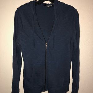 Cute navy basic zip up!